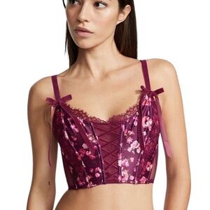 Victoria's Secret Dream Angels Floral Unlined Corset Top